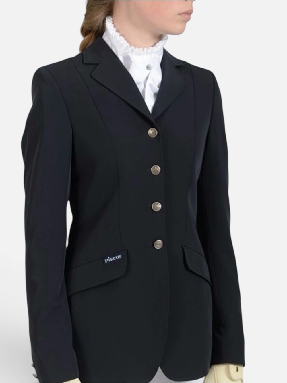 Pikeur Navy Wool Stretch Equestrian Dressage Show Coat Riding Jacket NWOT US 14